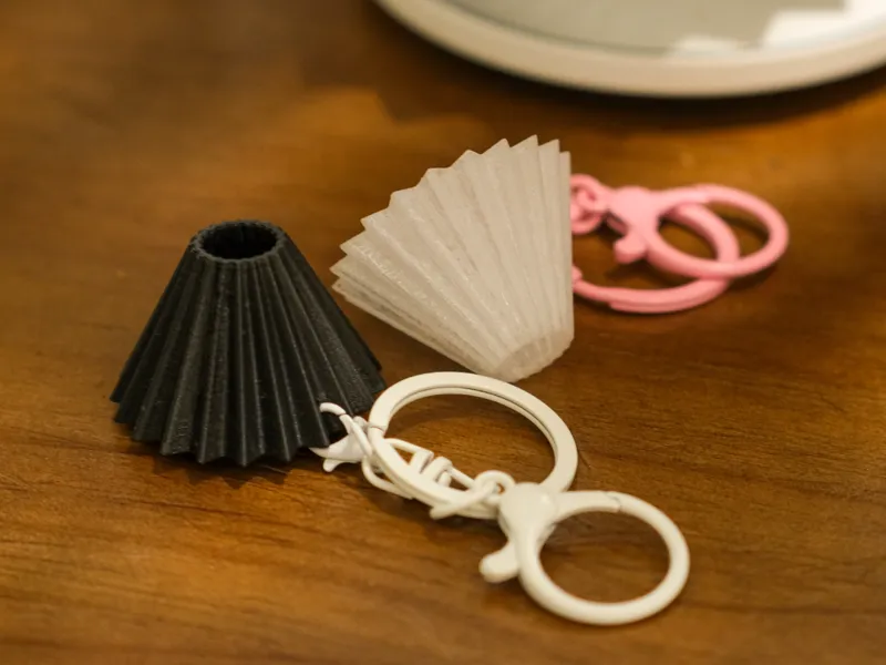 [素止] 折纸咖啡滤杯钥匙扣 origami coffee  dirrper Key Chain 