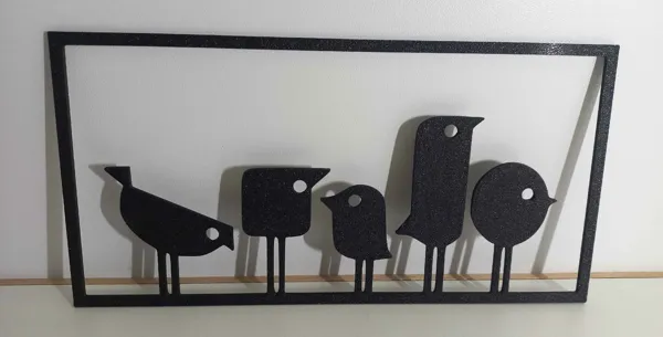 Déco murale oiseau