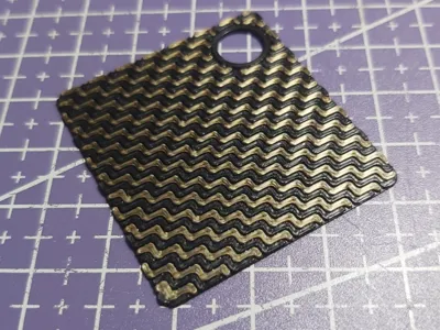 Carbon-Kevlar keychain