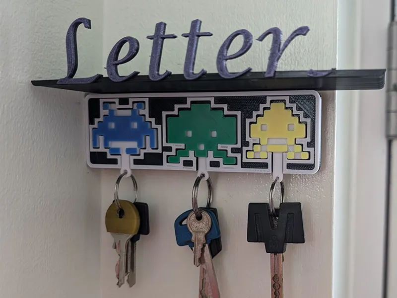 Space Invader Key Holder
