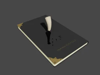 tom riddle diary with basilisk fang