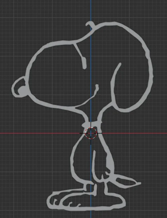 Snoopy outline