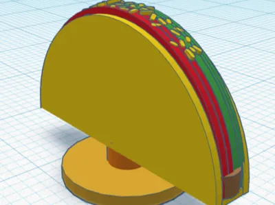 Taco Shoe Charm