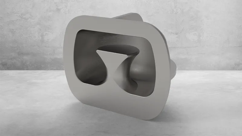 RECESSED SHELL BITTS 3D MODEL