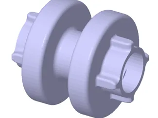 Dog Clutch for use with Brick Technic Models