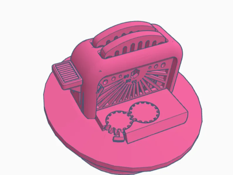 torture toaster croc charm   