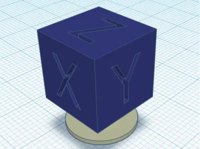 xyz cube croc charm