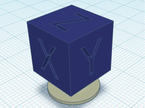 xyz cube croc charm