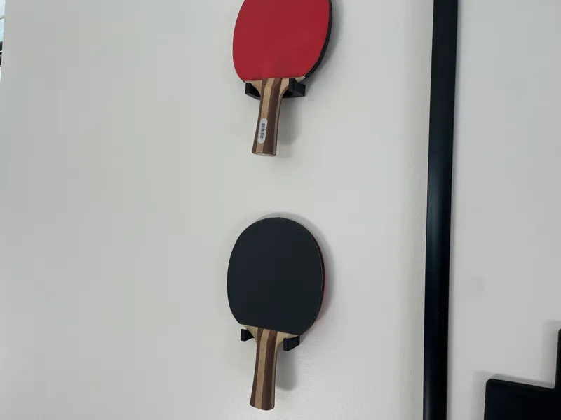 Minimalist ping pong paddle wall mount