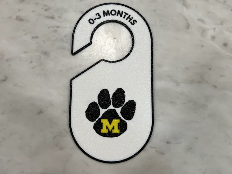 Baby Clothes Hanger Divider - Mizzou Paw