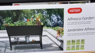 Keter raised planter box leg from Costco
