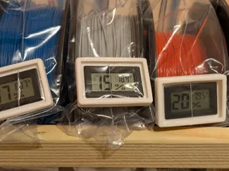 Mini Hygrometer Ziploc Mount