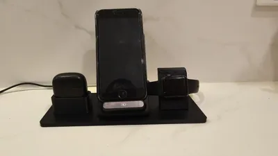 Phone, Apple Watch and USBC earphone Charge stand