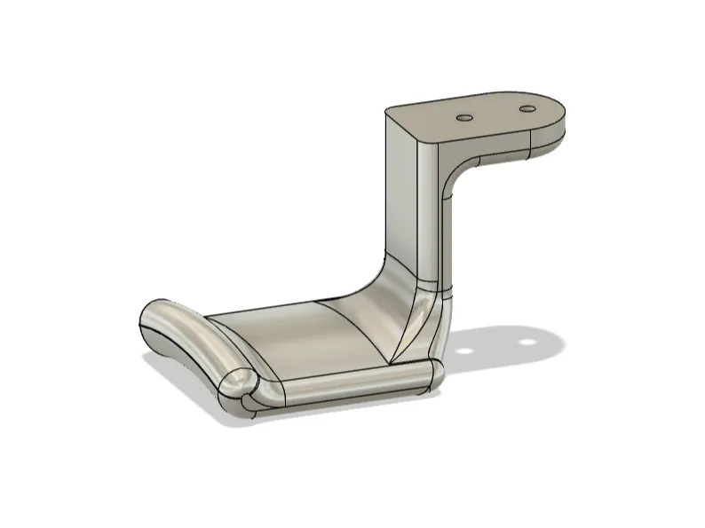 Under desk headphone holder