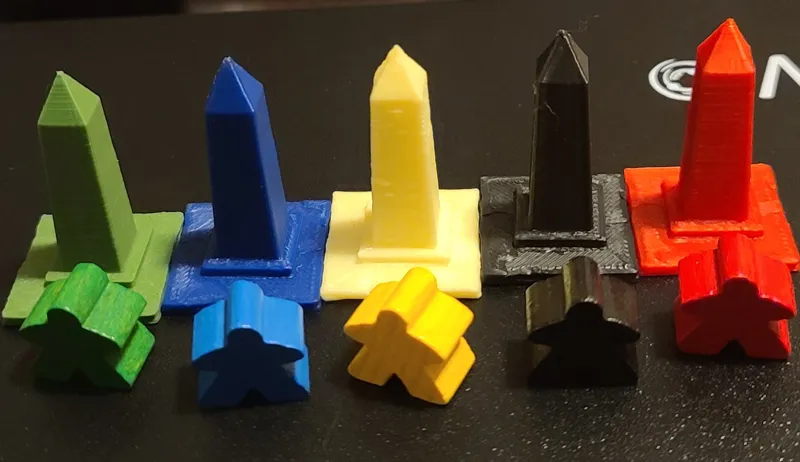 Obelisk Meeple for Carcassone