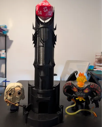 Barad-dûr (Sauron's tower) dice tower