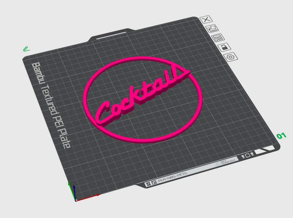 Logo Cocktail - film avec Tom Cruise by L@ F@mille ChouChou - MakerWorld