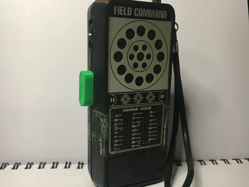 Button For 1970s midland Field Command Morse Code