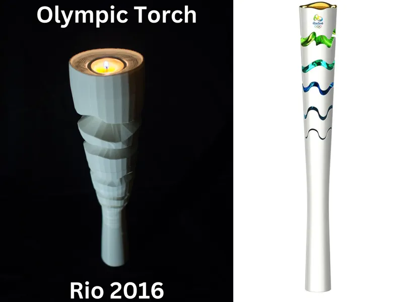 Rio 2016 Olympic Torch with candle