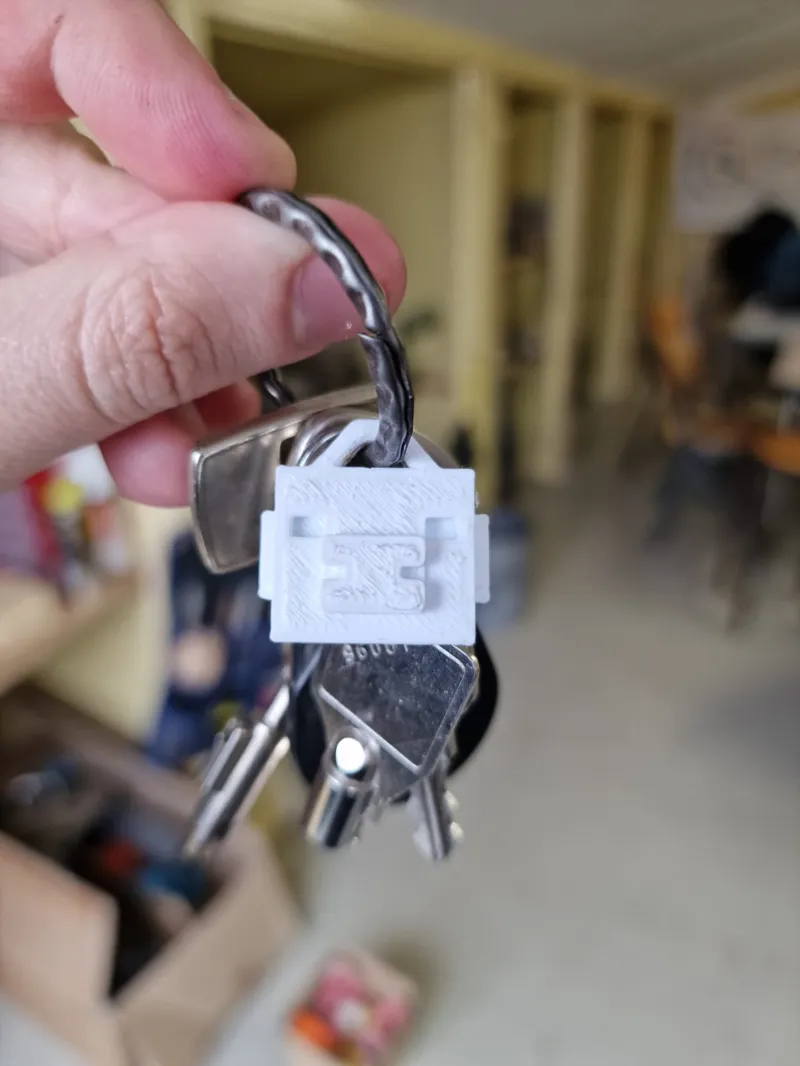 Minecraft Pig Face Keychain