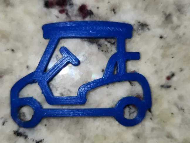 Golf cart keychain