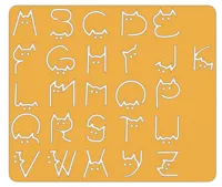 Gabarit de dessin alphabet chat — photo 1