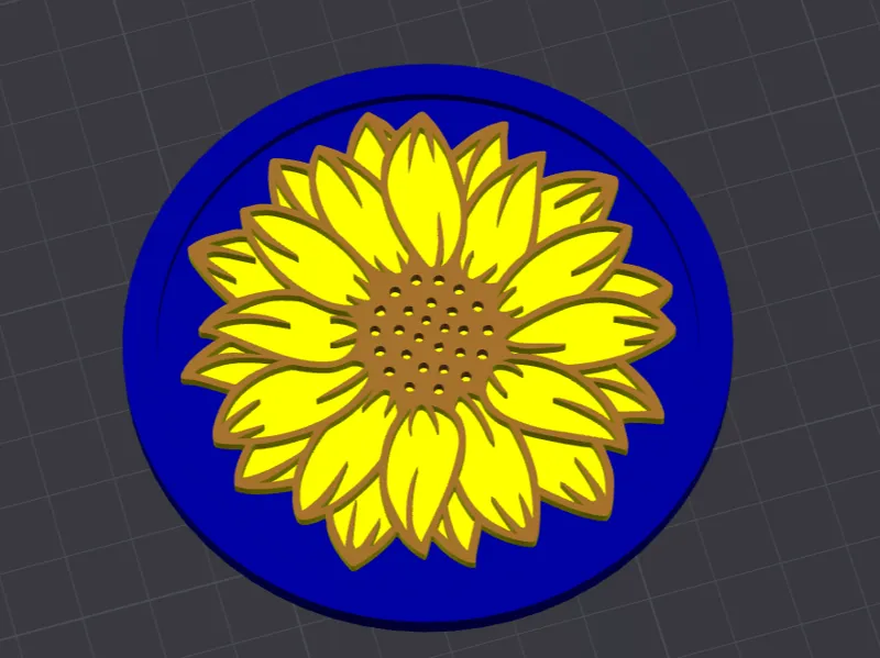 Sunflower Coaster