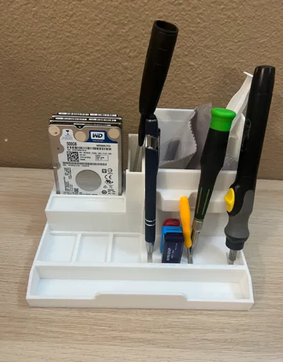 Tabletop tool storage rack