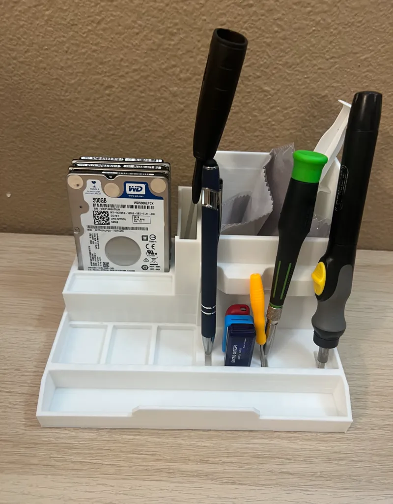 Tabletop tool storage rack