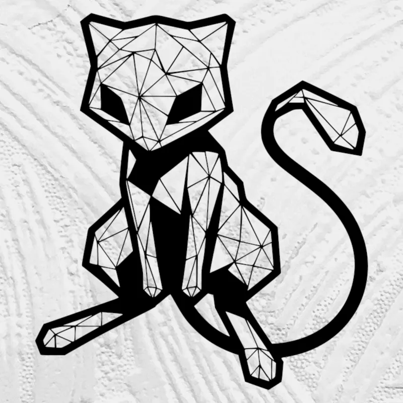 Geometric Low Poly Mew