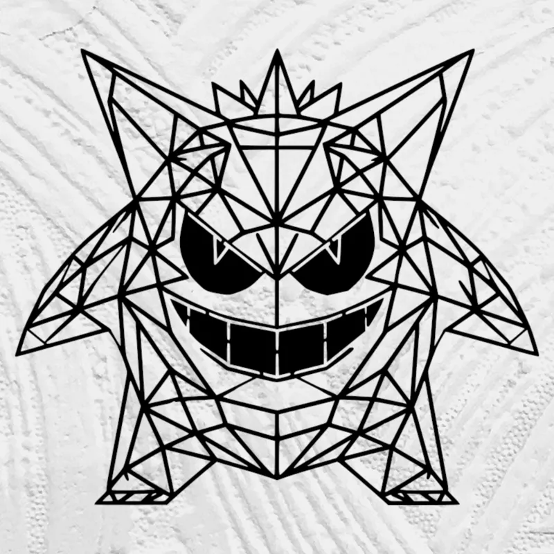 Geometric Low Poly Gengar