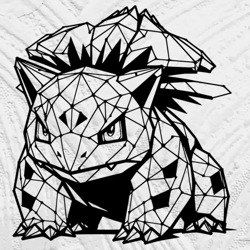 Low Poly Geometric Venusaur
