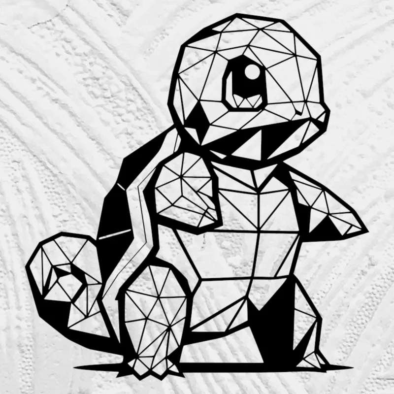 Geometric Low Poly Squirtle