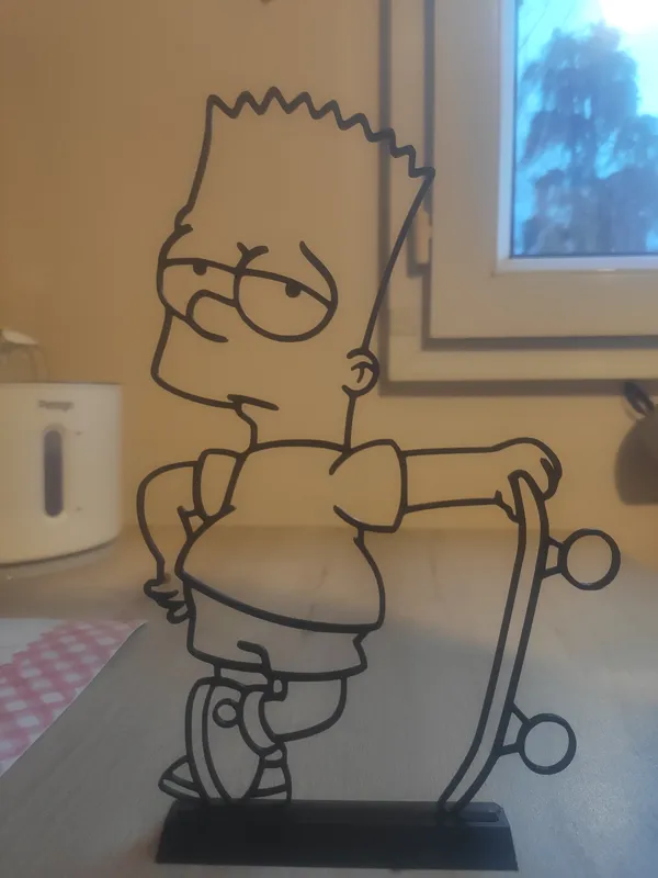 BART 2D silhouette with stand