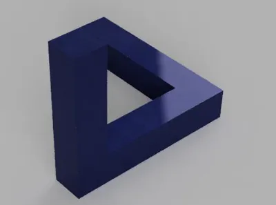 Minimalist Impossible Triangle