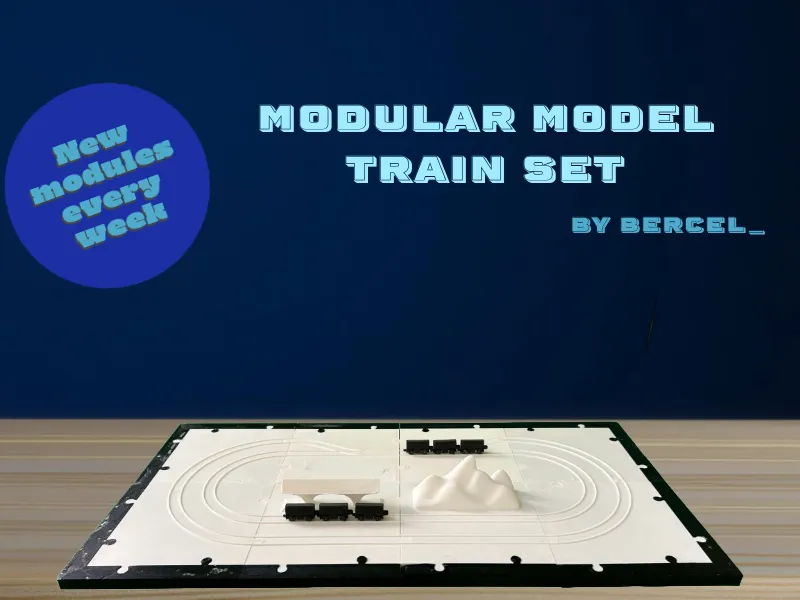 Customizable modular model train set