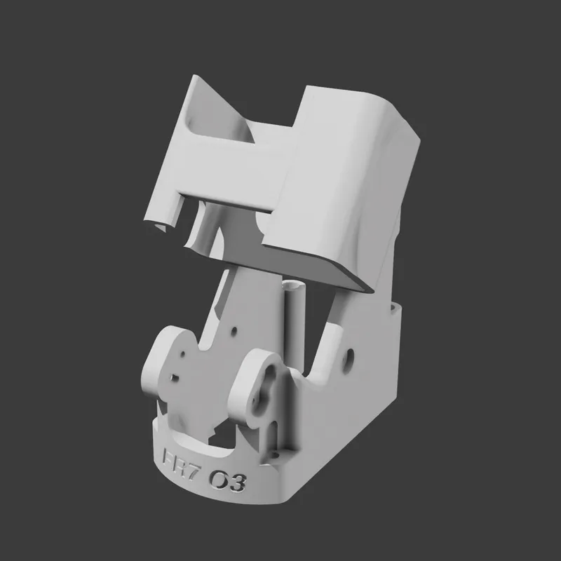 FR7 DJI O3 air unit & Hero 9/10/11 vertical mount