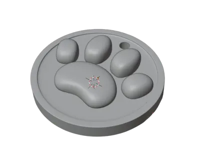 Cat's Paw Keychain