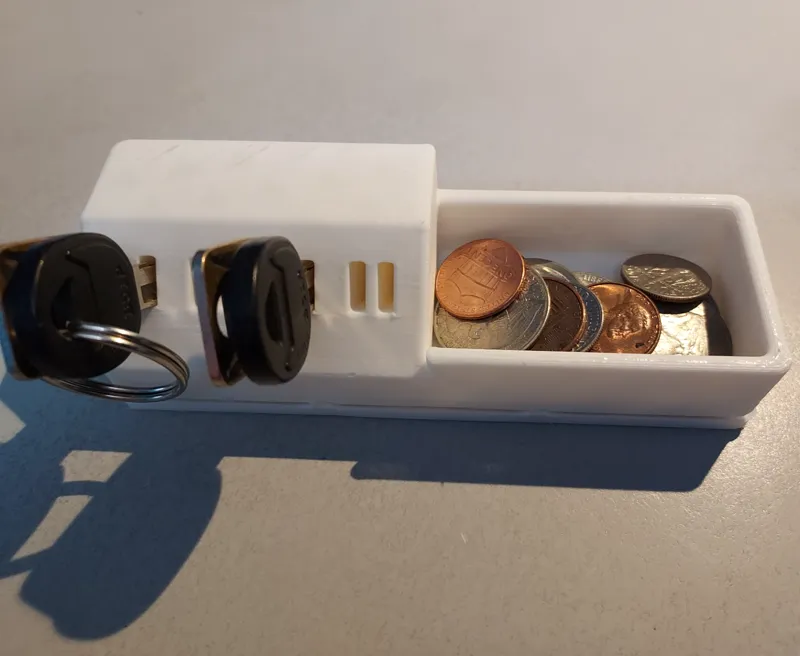Gridfinity Key and Coin Holder