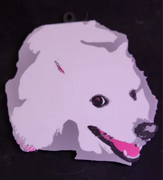 American Eskimo Keychain