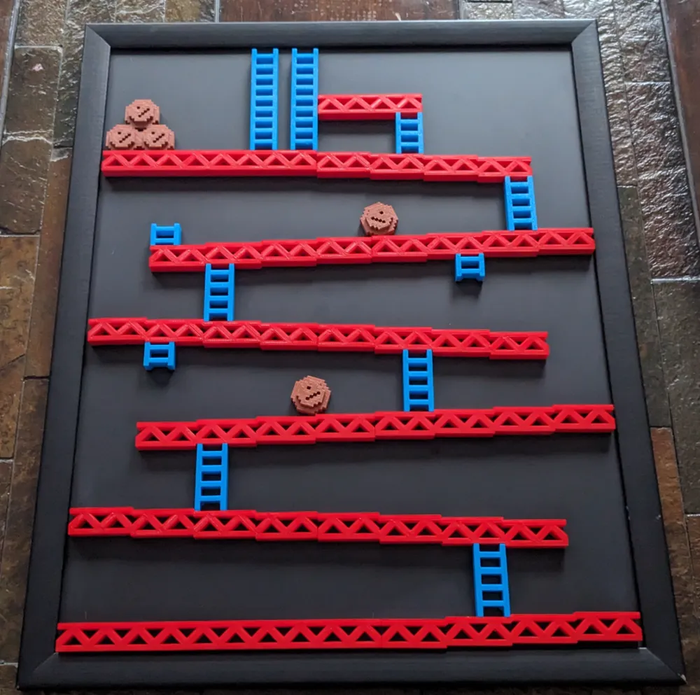 Donkey Kong wall art - Free 3D Print Model - MakerWorld