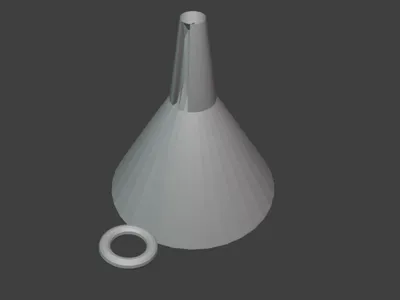 fast funnel with air pocket