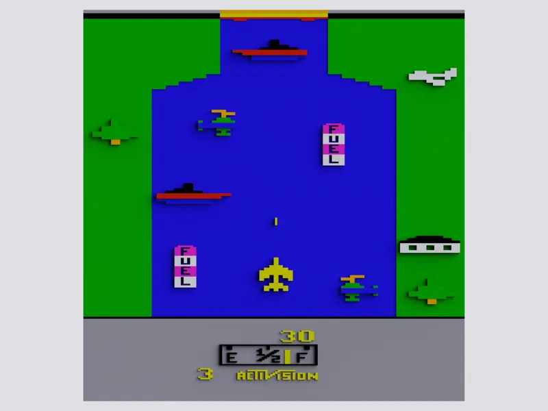 Atari river ride game 