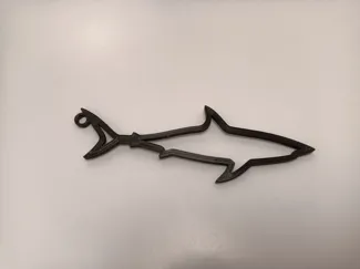 Shark keychain