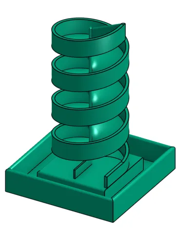 Spiral Marble Desk Toy