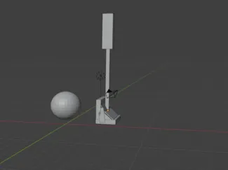 low-poly golf club and golf ball!