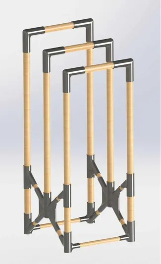 Standing towel rack 1/2 model