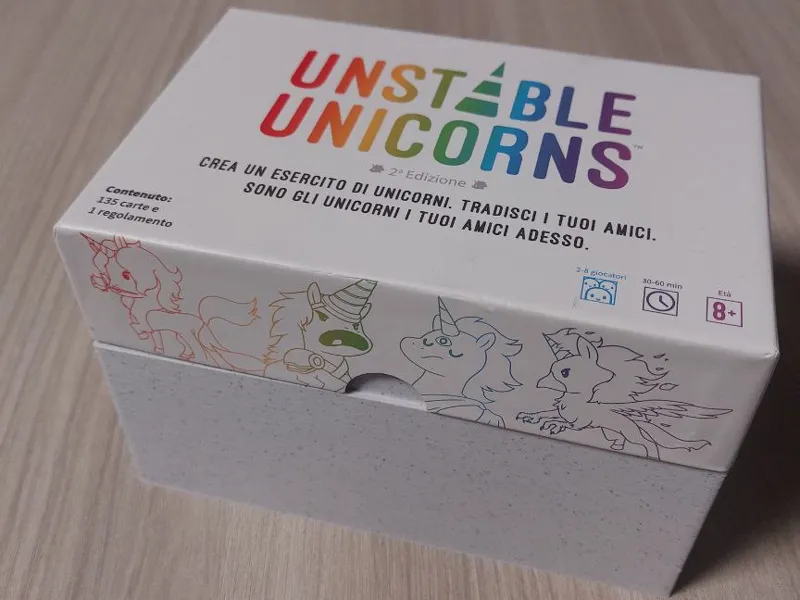 Unstable Unicorns box (all expansions with og lid)