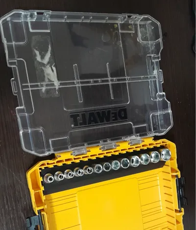 Bit holder for Dewalt's 6 compartment tough box