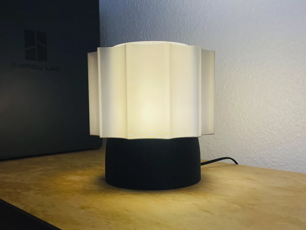 Simple three-part lamp - Free 3D Print Model - MakerWorld